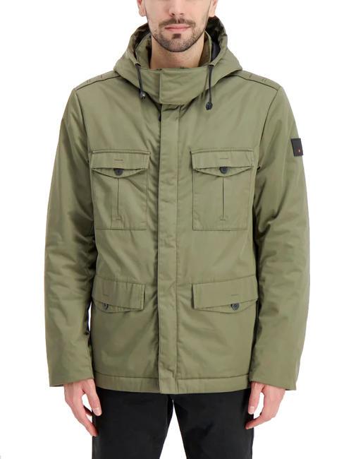 SKATE HY Veste militaire avec capuche olive foncé - Vestes pour hommes