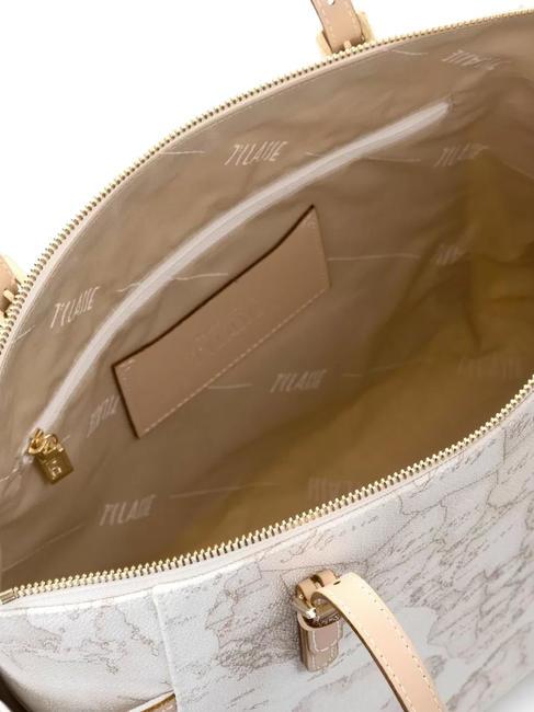 GEO WHITE Grand sac fourre-tout à bandoulière blanc - Sacs pour Femme