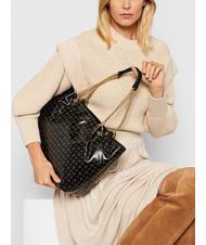 POLLINI HERITAGE COATED Sac shopping en toile Noir - Sacs pour Femme - 6