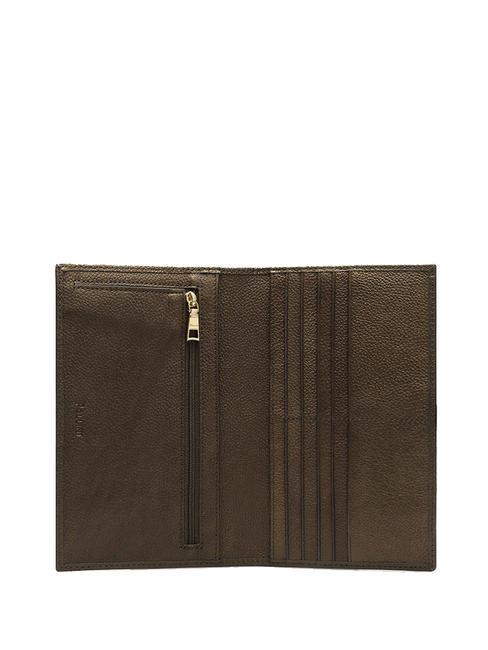 HERITAGE  Grand portefeuille bronze noir - Portefeuilles Femme