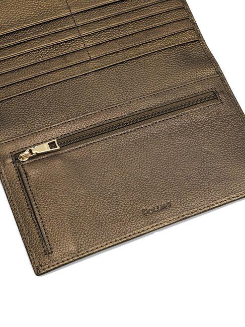 HERITAGE  Grand portefeuille bronze noir - Portefeuilles Femme