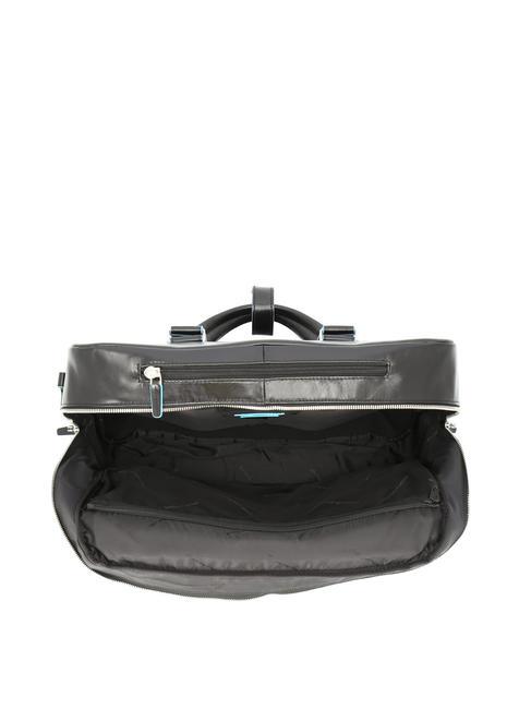 BLUE SQUARE Trolley pilote en cuir, support PC 15,6" Noir - Pilot case et Sacs ordinateur à roulettes