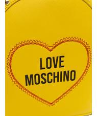 LOVE MOSCHINO LOGO CUORE sac &agrave; dos jaune - Sacs pour Femme - 3