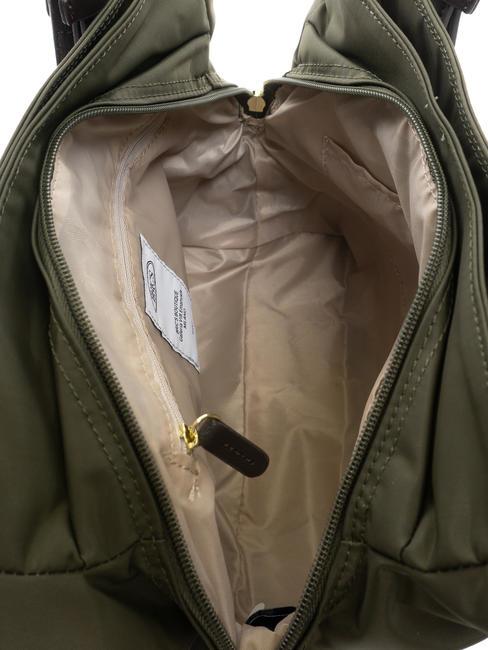 X-Bag Sac porté épaule olive / marron foncé - Sacs pour Femme