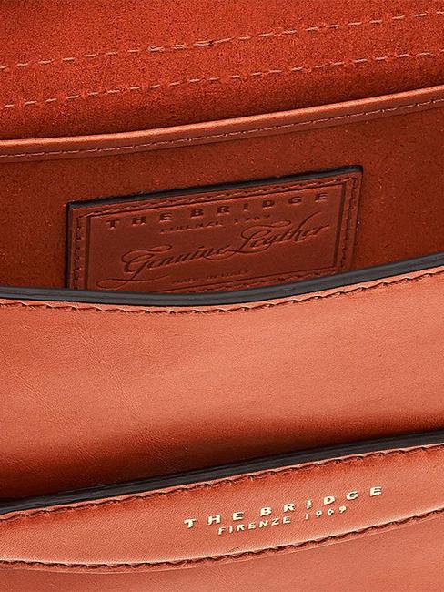 BETTINA Mini sac à bandoulière, en cuir rouille abb. or - Sacs pour Femme