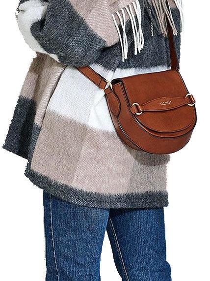 BETTINA Mini sac à bandoulière, en cuir rouille abb. or - Sacs pour Femme