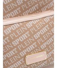 PLEIN SPORT RED HILL Sac &agrave; dos avec texture logo taupe - Sacs pour Femme - 3