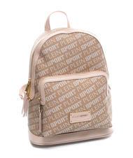 PLEIN SPORT RED HILL Sac &agrave; dos avec texture logo taupe - Sacs pour Femme - 4
