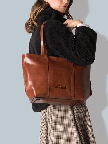 VITTORIA Cabas en cuir MARRON - Sacs pour Femme