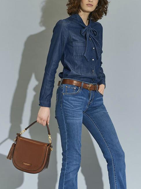 PEARLDISTRICT Sac double fonction en cuir MARRON - Sacs pour Femme