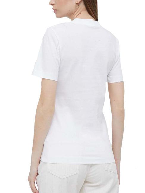 CK JEANS MONOLOGO T-shirt coupe slim en coton Blanc brillant - T-shirt