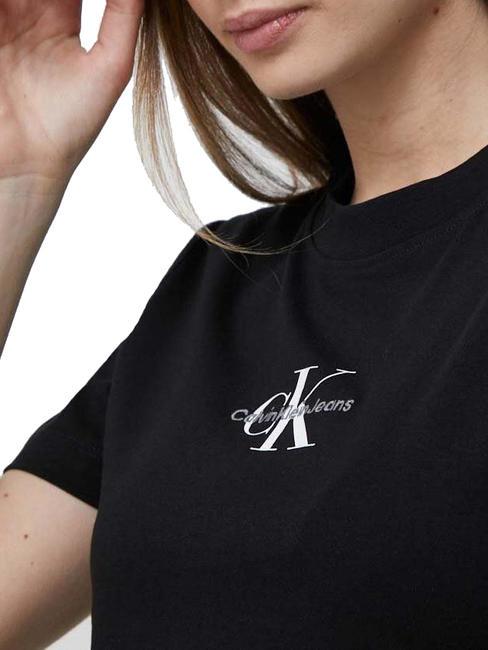 CK JEANS MONOLOGO T-shirt coupe slim en coton Ck Noir - T-shirt