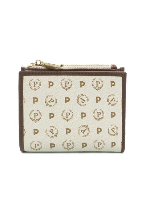 HERITAGE Portefeuille compact ivoire / brun - Portefeuilles Femme