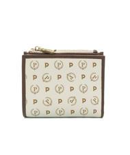 POLLINI HERITAGE Portefeuille compact ivoire / brun - Portefeuilles Femme - 3