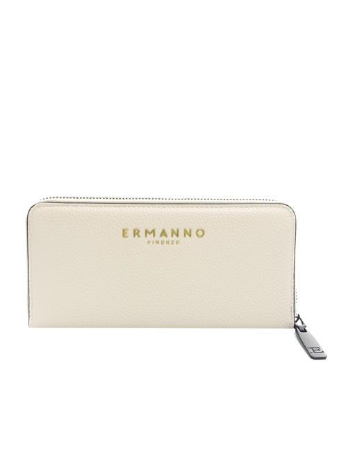 GIOVANNA 23 Grand portefeuille zipp&eacute; Ivoire - Portefeuilles Femme