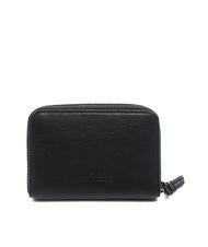 ARMANI EXCHANGE LOGO EMBOSSED Petit portefeuille zipp&eacute; Noir - Portefeuilles Femme - 3