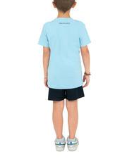 TRUSSARDI KUNIP Ensemble t-shirt et bermuda bleu azur - Survêtements pour enfants - 3