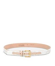 ALVIERO MARTINI PRIMA CLASSE GEO WHITE Ceinture raccourcissable - Ceintures