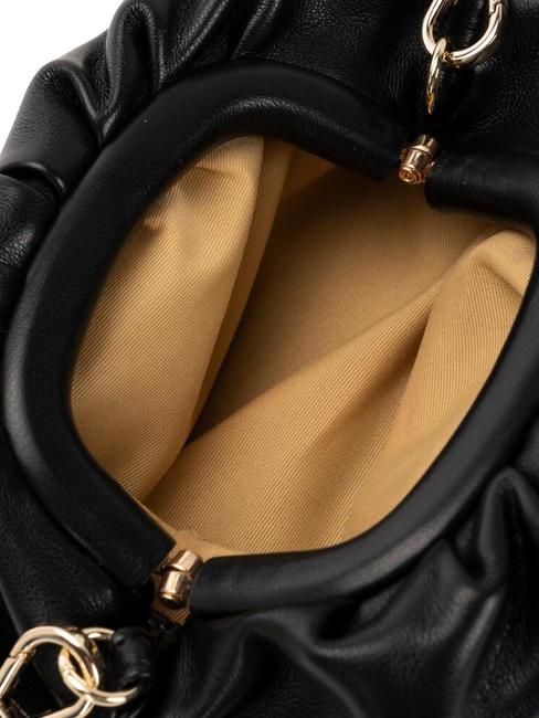 DUBAI Pochette avec poign&eacute;e en cha&icirc;ne Noir - Sacs pour Femme