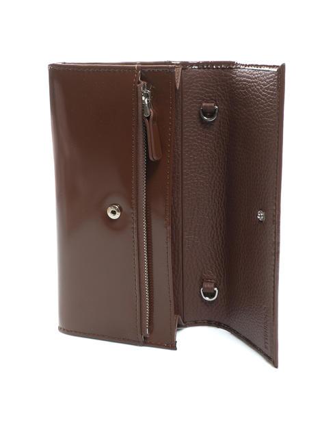 CAMPIONARIO - METALLIC SHINY Porte-monnaie en cuir caroube - Sacs pour Femme