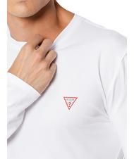 GUESS MINI TRIANGLE T-shirt à manches longues blanc pur - T-shirt - 3