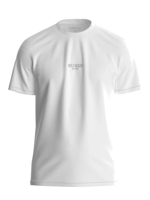 AIDY T-shirt &eacute;crit de la m&ecirc;me couleur blanc pur - T-shirt