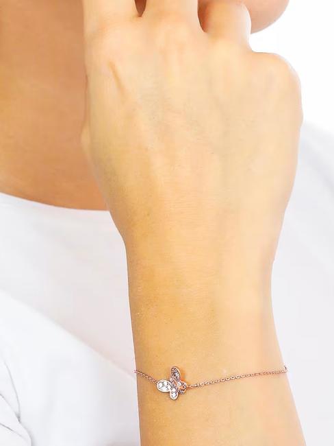 FARFALLE Bracelet zircon bleu et blanc Rose - Bracelets