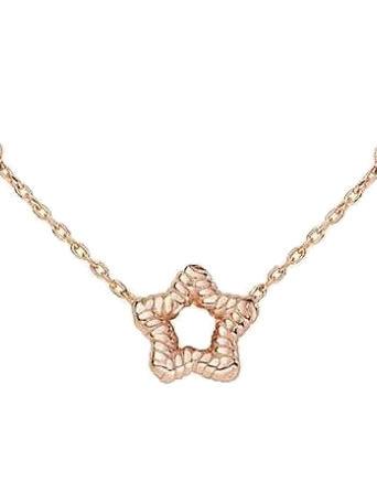 COCCOLE Collier en argent avec étoile Rose - Colliers