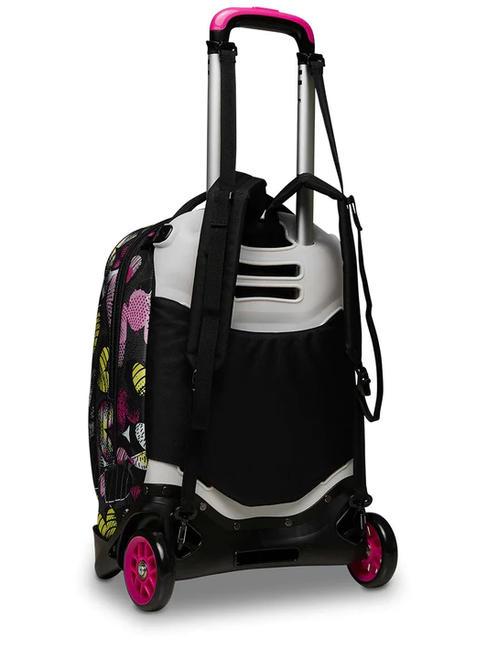 JACK KIDDIE CRUSH Sac &agrave; dos &agrave; roulettes amovible IBIS ROSE - Sacs &agrave; dos &agrave; roulettes