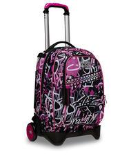 SEVEN JACJ CHULKY Sac &agrave; dos avec trolley amovible VIOLET ROSE - Sacs &agrave; dos &agrave; roulettes - 2