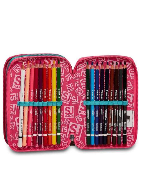 COLOR Mallette avec kit scolaire complet fleur de cactus - &Eacute;tuis et Accessoires