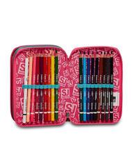 SJGANG COLOR Mallette avec kit scolaire complet fleur de cactus - &Eacute;tuis et Accessoires - 4
