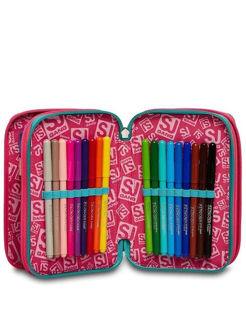 COLOR Mallette avec kit scolaire complet fleur de cactus - &Eacute;tuis et Accessoires