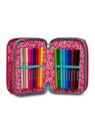 SJGANG COLOR Mallette avec kit scolaire complet fleur de cactus - &Eacute;tuis et Accessoires - 5
