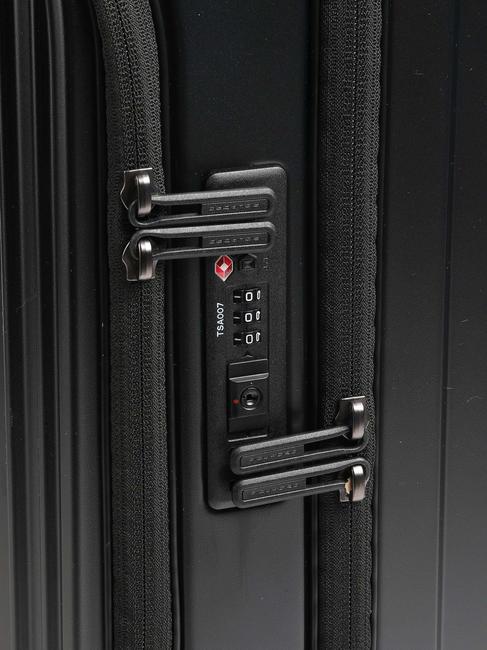 PQ-LIGHT Chariot à bagages à main à contrôle rapide noir mat - Valises cabine