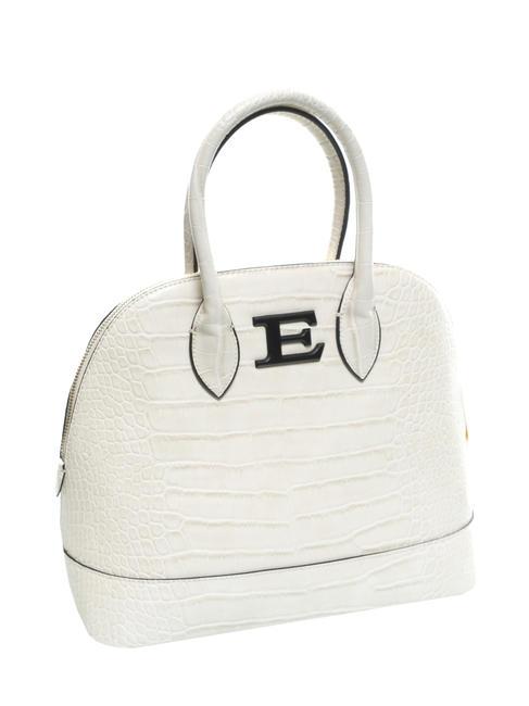 NEVE Sac fa&ccedil;on Bugatti imprim&eacute; crocodile blanc - Sacs pour Femme