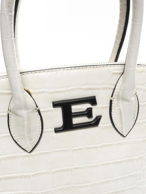 NEVE Sac fa&ccedil;on Bugatti imprim&eacute; crocodile blanc - Sacs pour Femme