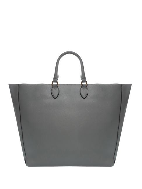 NATASHA Shopper &agrave; main, avec bandouli&egrave;re grise - Sacs pour Femme
