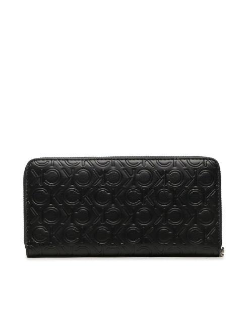 CK MUST Portefeuille zipp&eacute; cknoir - Portefeuilles Femme