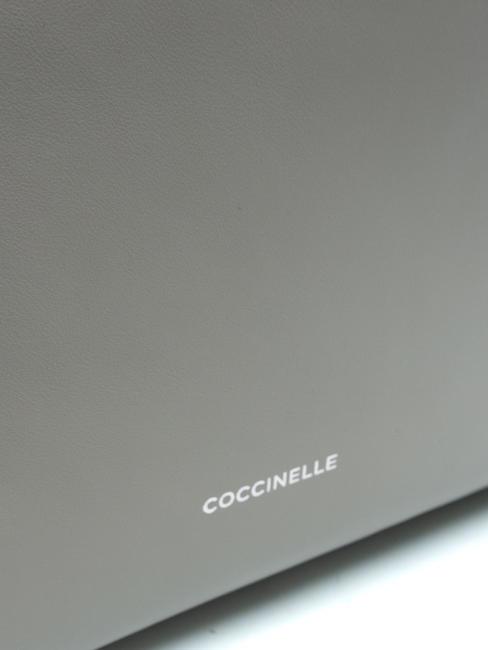 SINFONIA Sac bandouli&egrave;re shopper en cuir pierre - Sacs pour Femme