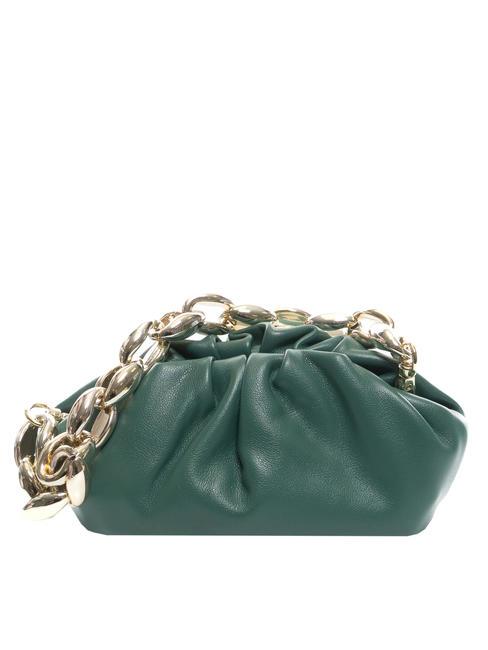 DUBAI Pochette avec poign&eacute;e en cha&icirc;ne vert - Sacs pour Femme