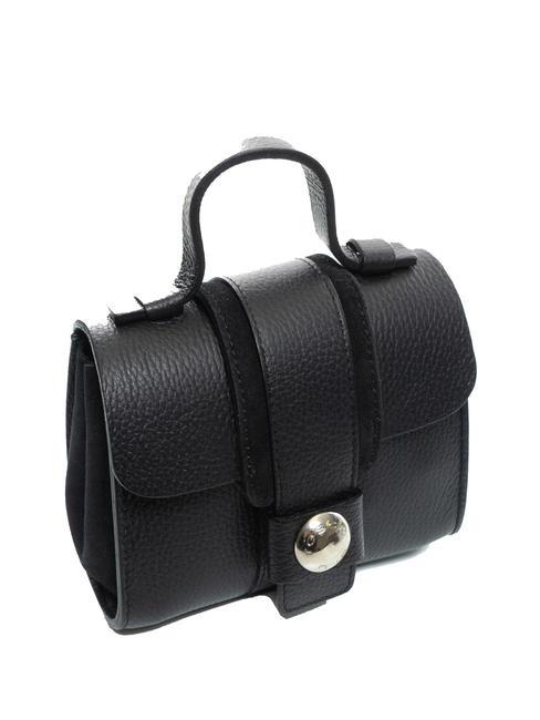 DUBROVNIK Mini sac tronc en cuir Noir - Sacs pour Femme