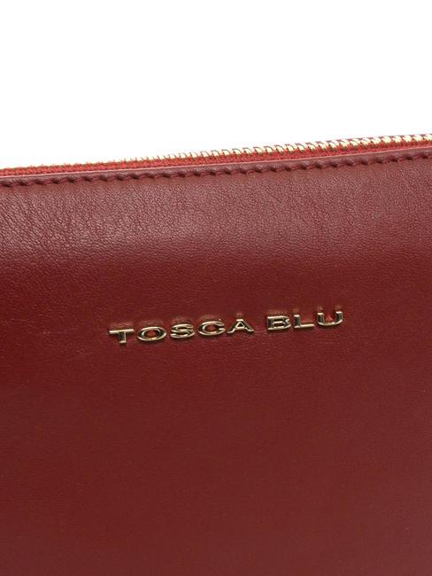 MILANO Sac en cuir clout&eacute; rouge fonc&eacute; - Sacs pour Femme
