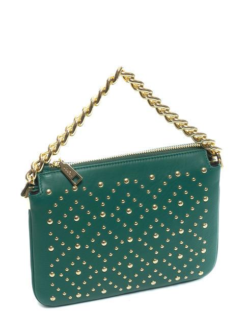 MILANO Sac en cuir clout&eacute; vert - Sacs pour Femme