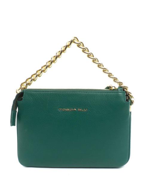 MILANO Sac en cuir clout&eacute; vert - Sacs pour Femme