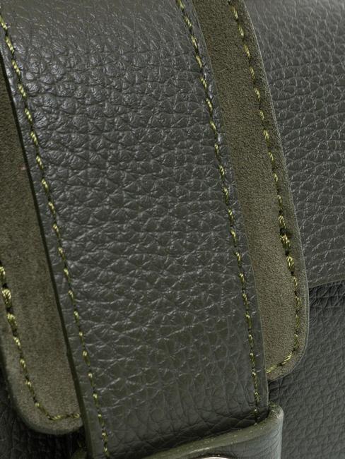 DUBROVNIK Mini sac tronc en cuir militaire - Sacs pour Femme