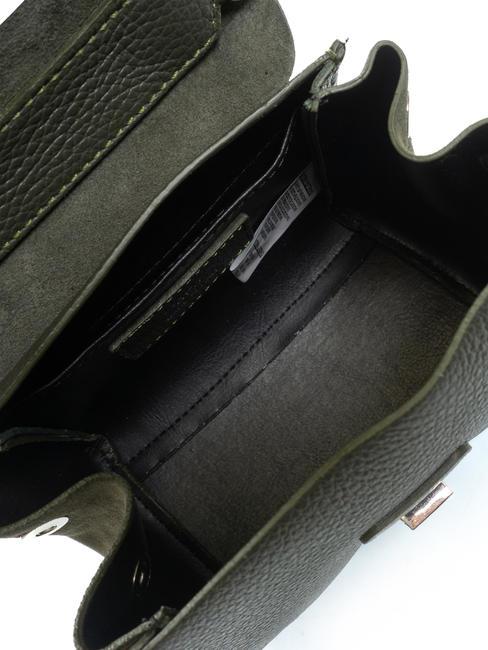 DUBROVNIK Mini sac tronc en cuir militaire - Sacs pour Femme