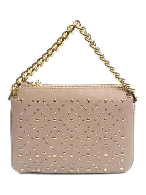 MILANO Sac en cuir clout&eacute; POUDRE - Sacs pour Femme