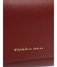 TOSCA BLU MILANO Sac &agrave; bandouli&egrave;re avec anse en cha&icirc;ne rouge fonc&eacute; - Sacs pour Femme - 3