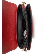TOSCA BLU MILANO Sac &agrave; bandouli&egrave;re avec anse en cha&icirc;ne rouge fonc&eacute; - Sacs pour Femme - 5